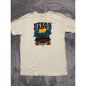Golden Goods Stern Grove Festival T-Shirt Mens Large Cream 2024 Concert Tour Tee